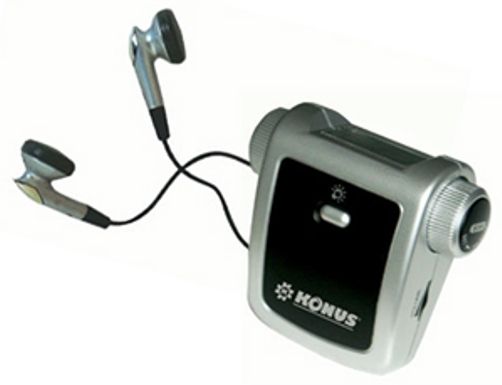 Konus 4303 ZIPPY-FM Pedometer with Radio - Set 6 Pcs., FM auto scan radio, Real time clock, Step Counter (Walking/Jogging) (KONUS4303 KONUS-4303 ZIPPYFM ZIPPY FM)