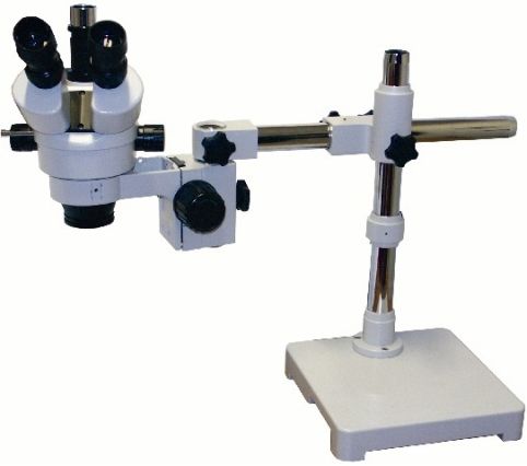 Konus 5424 model Crystal-Pro Microscope with Geared Table Stand, Trinocular head, Two WF 10x wide field eyepieces, Zoom objectives from 0,7 to 4,5x, Inter pupillary distance regulation, dioptric regulation, Zoom handles on both sides, Universal stand with regulable arm, Voltage, adapter for fixing to microscope (KONUS5424 KONUS 5424 KONUS-5424 CrystalPro Crystal Pro Crystal-Pro)