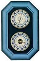 Konus 6377 Wooden WALL SET meteo stations made up of thermometer (-30+70°C/-20+160°F) and barometer (mb./hPa.) - blue (6377, WALL SET) 