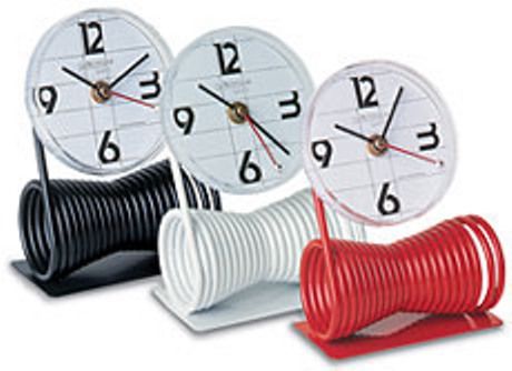 Konus 6998 Table clock. SET 3 PCS. quartz spring clock in three colors: black, white and red (6998)