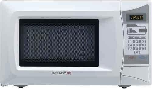 Daewoo KOR7L0EW Countertop Microwave Oven, 0.7 CuFt Capacity, 600 Watts, 10 Power Levels, Electronic Control Type, Auto One Touch Cooking, Auto Defrost, Multi-Stage Cooking, Turntable, Timer, Clock Display, Child Lock, 10 Power Levels, 3 One Touch Cooking Menus, 5 Auto Cook Menus, UPC 84157144589 (KOR7L0EW KOR-7L0-EW KOR 7L0 EW)