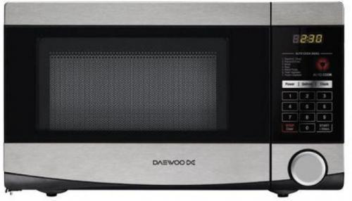 Daewoo KOR-7L4BS 0.7 Cu.Ft. Stainless Steel Countertop; Exclusive Concave Reflex System; 600W Power Output; 10 Power Levels; 3 One-Touch Cooking Menus; 5 Auto-Cook Menus; Power Supply 120V/60Hz; Power Consumption 1200W; Frequency 2450MHz; Net Weight 26.7 lbs; UPC 084157160206 (KOR7L4BS KOR-7L4BS)