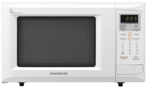 Daewoo KOR-9GDA Countertop Microwave Oven, White, 0.9 Cu.Ft. Capacity, 900 Watts, Electronic Control Panel, 10 Power Levels, Exclusive Concave Reflex System, One Touch Cooking, Auto Defrost, Electronic Child-safety Lock System, Turntable On/Off Option, Timer, Clock Display (KOR9GDA KOR 9GDA KOR9-GDA)