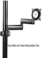 Chief KPD-110S Dual Swing Arm Pole Mount, Silver, Depth from Pole 2.13" (56 mm), Maximum Extension 15.94" (405 mm), Tilt +/-15º, Pivot (Pole, Arm, Display) 360º/180º/180º, Weight Capacity 40 lbs (18.1 kg), Portrait and landscape rotation and side-to-side pivot, UPC 841872043654, Replaced FPD-110S FPD110S (KPD110S KPD 110S KPD-110 KPD110) 