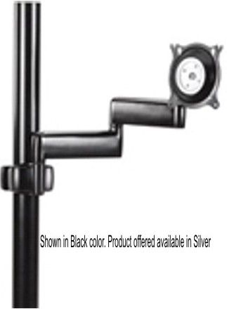 Chief KPD-110S Dual Swing Arm Pole Mount, Silver, Depth from Pole 2.13