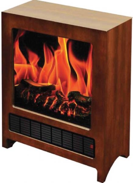 Frigidaire KSF-10301 model Kingston Wooden Floor Standing Electric Fireplace, 675/1350 Watts, 2300/4600 Heat BTU Dual heating setting, Classic, real wood finish floor standing electric fireplace, Realistic logwood flame effect, Flames operate with and without heat, Cool-touch housing, Built-in overheat protection, Auto-shutoff, Compact & portable design, UPC 859423003019 (KSF10301  KSF-10301  KSF 10301)