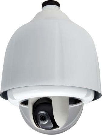 Toshiba JK-SM5T-O Outdoor Housing with Tinted Dome for use with IK-WB16A, IK-WB16A-W and IK-WB21A Dome Cameras, Equipped with a heater and blower to regulate the internal temperature and prevent condensation, the housing is suitable for various outdoor environments (JKSM5TO JKSM5T-O JK-SM5TO JK-SM5T JKSM5T)