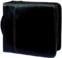 Case Logic KSW-208 BLACK 208 CD Koskin Wallet, Holds up to 208 CDs or 104 CDs with liner notes, Zipper Type, Book Fold Accessibility, Double-sided black ProSleeves protect delicate CD surface, Steel spine gives handle extra strength and stability (KSW 208 BLACK KSW208 BLACK KSW-208) 