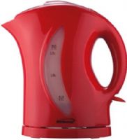 Brentwood KT-1619 Cordless Plastic Tea Kettle, Red, 1.7 Liter Capacity, 1200 Watts Power, Water Level Window, Auto Overheat Protection, Auto Shut Off When Water Starts Boiling or Dries, Lid Opens for Easy Filling and Cleaning, Detaches from Base for Greater Serving Portability, Faster & More Efficient than a Microwave, UPC 181225816192 (KT1619 KT 1619)  
