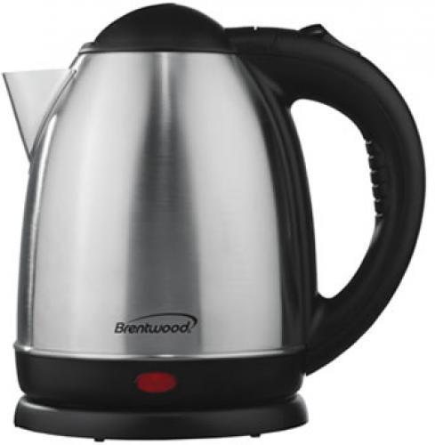 Brentwood KT-1780 1.5 Liter Stainless Steel Electric Cordless Tea Kettle; Brushed Finish, Brushed Stainless Steel Finish, 1.5 Liter Capacity, 1000 Watts, Auto Shut Off when Boiling or Dry, Overheat Shut Off, Illuminated Power Indicator, Kettle Lifts Off Base for Cord-Free Use, Approval Code cETL, Item Weight 2 lbs, Item Dimension (LxWxH) 7.75 x 6 x 8.5, Colored Box Dimension 8 x 7.5 x 9, Case Pack 12, Case Pack Weight 29.2 lbs, UPC 857749002068 (KT-1780 KT-1780)