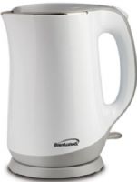 Brentwood KT-2017W Cool-Touch Electric Kettle, White, 1000 Watts Power, 1.7 Liter Capacity, Cool-Touch Housing with High Grade Stainless Steel Interior, 360° Cordless Base, Wide Mouth opening with Filter, Boil-Dry Protection & Auto Shutoff, cETL Approval Code, UPC 812330021019 (KT2017W KT 2017W KT-2017-W KT-2017)  