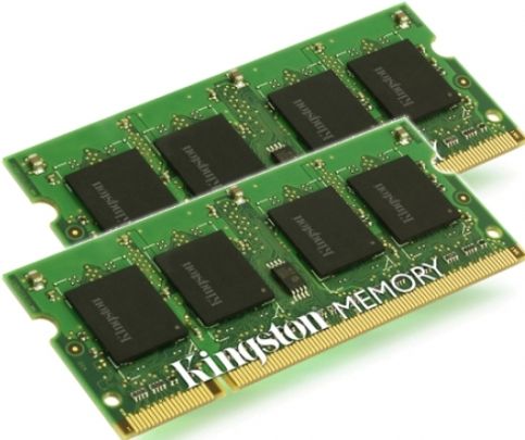 Kingston KTA-MB667K2/4G DDR2 Sdram Ram Module, 4 GB Memory Size, DDR2 SDRAM Memory Technology, 2 x 2 GB Number of Modules, 667 MHz Memory Speed, DDR2-667/PC2-5300 Memory Standard, Non-ECC Error Checking, Unbuffered Signal Processing, 200-pin Number of Pins, UPC 740617107159 (KTAMB667K24G KTA-MB667K2/4G KTA MB667K2 4G)