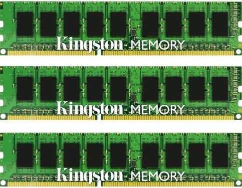 Kingston KTA-MP1066SK3/6G DDR3 Sdram Memory Module, 6 GB Memory Size, DDR3 SDRAM Memory Technology, 3 x 2 GB Number of Modules, 1066 MHz Memory Speed, ECC Error Checking, For use with Apple Mac Pro DDR3 Mid 2010 1CPU and Apple Mac Pro DDR3 Mid 2010 2CPU, UPC 740617191622 ( KTAMP1066SK36G  KTA-MP1066SK3-6G  KTA MP1066SK3 6G)