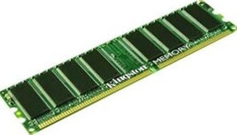Kingston KTD-DM8400BE/1G DDR2 Sdram Memory Module, 1 GB Memory Size, DDR2 SDRAM Memory Technology, 1 x 1 GB Number of Modules, 667 MHz Memory Speed, DDR2-667/PC2-5300 Memory Standard, ECC Error Checking, 240-pin Number of Pins, For use with Dell Desktop - Dimension XPS Gen 5, Dell WorkStation - Precision 380, UPC 740617083897 (KTDDM8400BE1G KTD-DM8400BE-1G KTD DM8400BE 1G)