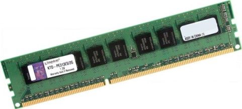 Kingston KTD-PE313ES/2G DDR3 SDRAM, 2 GB Memory Size, DDR3 SDRAM Memory Technology, 1 x 2 GB Number of Modules, 1333 MHz Memory Speed, DDR3-1333/PC3-10600 Memory Standard, ECC Error Checking, 240-pin Number of Pins, DIMM Form Factor (KTDPE313ES2G KTD-PE313ES-2G KTD PE313ES 2G)