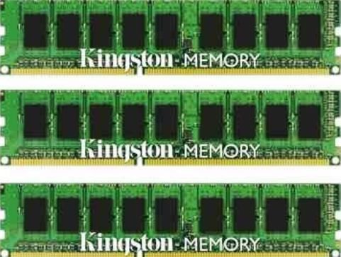 Kingston KTD-PE313ESK3/6G DDR3 SDRAM Memory Module, 6 GB Memory Size, DDR3 SDRAM Memory Technology, 3 x 2 GB Number of Modules, 1333 MHz Memory Speed, DDR3-1333/PC3-10600 Memory Standard, ECC Error Checking, Unbuffered Signal Processing, 240-pin Number of Pins, UPC 740617191738 (KTDPE313ESK36G KTD-PE313ESK3-6G KTD PE313ESK3 6G)