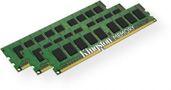 Kingston KTH-PL313K3/12G DDR3 Sdram Memory Module, 12 GB Memory Size, DDR3 SDRAM Memory Technology, 3 x 4 GB Number of Modules, 1333 MHz Memory Speed, ECC Error Checking, Registered Signal Processing, Green Compliant, For use with HP/Compaq-ProLiant Server BL280c G6, BL460c G6, DL180 G6 and ML150 G6 (KTHPL313K312G KTH-PL313K3-12G KTH PL313K3 12G)