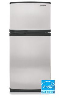 KitchenAid KTRC22ELSS 21.5 Cu. Ft. Freezer On The Top Refrigerator Contoured Door ENERGY STAR® Qualified, Stainless Steel (KT-RC22ELSS, KT RC22ELSS, KTRC22EL)