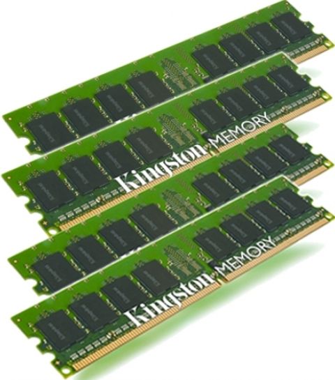 Kingston KTS-M3000K4/32G DDR2 SDRAM Memory Module, 32 GB : 4 x 8 GB Storage Capacity, DRAM Type, DDR2 SDRAM Technology, DIMM 240-pin Form Factor, 667 MHz - PC2-5300 Memory Speed, ECC Data Integrity Check, Registered RAM Features, 4 x memory - DIMM 240-pin Compatible Slots, UPC 740617172669  (KTS-M3000K432G KTS-M3000K4-32G KTS-M3000K4 32G)