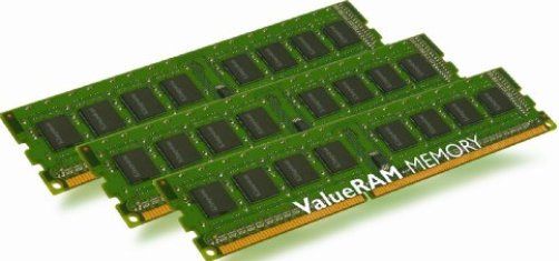 Kingston KVR1066D3E7SK3/6GI DDR3 SDRAM Memory RAM, 6 GB - 3 x 2 GB Storage Capacity, DDR3 SDRAM Technology, DIMM 240-pin Form Factor, 1066 MHz - PC3-8500 Memory Speed, CL7 - 7-7-7 Latency Timings, ECC Data Integrity Check, On-Die Termination, unbuffered RAM Features, 256 x 72 Module Configuration, 128 x 8 Chips Organization, 1.5 V Supply Voltage, UPC 740617149944 ( KVR1066D3E7SK36GI KVR1066D3E7SK3-6GI KVR1066D3E7SK3 6GI)