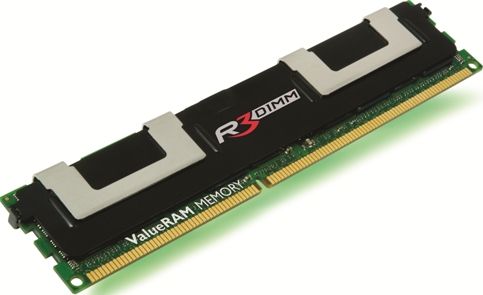 Kingston KVR1066D3Q8R7S/8GI ValueRAM DDR3 SDRAM, 8 GB Storage Capacitym, DDR3 SDRAM Technology, DIMM 240-pin Form Factor, 1066 MHz - PC3-8500 Memory Speed, CL7 Latency Timings, Check ECC Data Integrity, 1024 X 72 Module Configuration, 1.5 V Supply Voltage, Gold Lead Plating, 1 x memory - DIMM 240-pin Compatible Slots, UPC 740617163452 (KVR1066D3Q8R7S8GI KVR1066D3Q8R7S-8GI KVR1066D3Q8R7S 8GI)