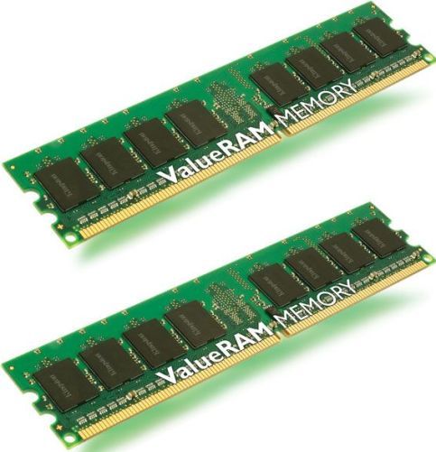 Kingston KVR667D2E5K2/4G DDR2 SDRAM Memory Module, 4 GB - 2 x 2 GB Storage Capacity, DDR2 SDRAM Technology, DIMM 240-pin Form Factor, 667 MHz - PC2-5300 Memory Speed, CL5 Latency Timings, ECC Data Integrity Check, Unbuffered RAM Features, 256 x 72 Module Configuration, 2 x memory - DIMM 240-pin Compatible Slots, For use with Intel Entry Server Board S3200SHV, S3210SHLC, S3210SHLX, UPC 740617105292 (KVR667D2E5K24G KVR667D2E5K2-4G KVR667D2E5K2 4G)