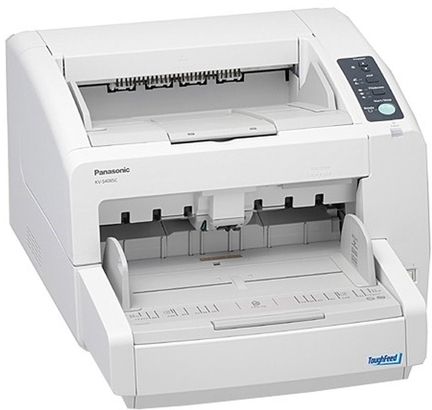 Panasonic KV-S4065CW Low Volume Production Document Scanner, 80 ppm/160 ipm (Color, 200 dpi, LTR, Portrait) Sacnner Speed, Scanning Size 11.9 in. x 100 in. (302 mm x 2,540 mm), Optical Resolution 100 - 600 dpi (1 dpi step), 30000 Page Daily Duty Cycle, 300 Page ADF Capacity, Contact-type Color Image Sensor, UPC 092281877068 (KVS4065CW KV S4065CW KVS-4065CW) 