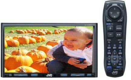 JVC KW-AVX810 DVD Player with LCD and AM/FM Tuner and Digital Player, In-dash Form Factor, Double-DIN Enclosure Type, CD changer Supported Devices, 7