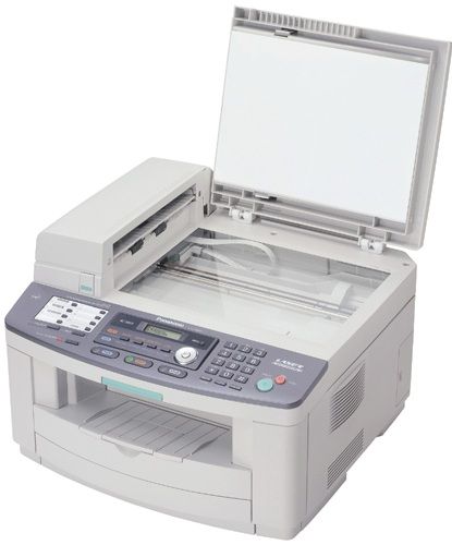 Panasonic KX-FLB801 Refurbished All-in-One Flatbed Laser Fax, 2-Line, 16-character LCD Display, Automatic Document Feeder (pages) up to 40 sheets, Paper Tray Capacity up to 250 sheets (LTR/LGL), Optical Character Recognition (OCR) Software, Modem Speed up to 33.6Kbps, Resolution photo/super fine/fine/standard, 64-Level Photo Resolution (KXFLB801 KX FLB801 KXF-LB801 KXFLB-801 KXFLB801-R)