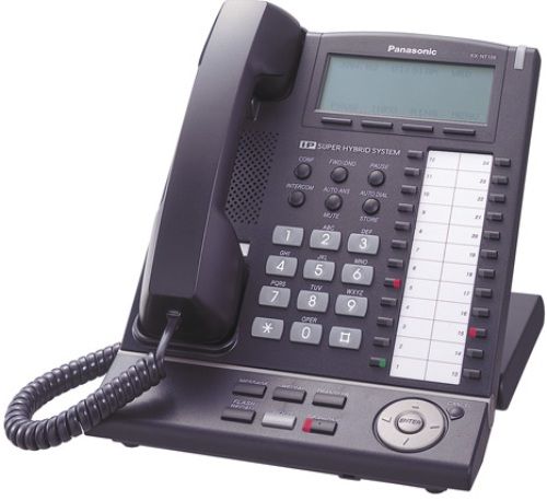 Panasonic KX-NT136-B IP Telephone with 24 Buttons, 6-Line Backlit LCD and Speakerphone, Black, IP-PT to LAN Connection, IP-PT to PC Connection, Alphanumeric Display, Adjustable LCD Contrast level, 4 levels, 1 Caller ID, Call Log, Message/Ringing Lamp, 10 Melody Ringer, 20 Ring Tones (KXNT136B KX-NT136B KXNT136-B KX-NT136 KXNT136)