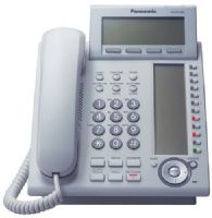 Panasonic KX-NT366 IP Telephone with 24 Buttons, 6-Line Backlit LCD, Speakerphone and Power over Ethernet (PoE), White, IP-PT to LAN Connection, IP-PT to PC Connection, Alphanumeric Display, Adjustable LCD Contrast Level, 4 Levels, Caller ID, Call Log, Call Log, Callback, Multi-Language LCD Support (KXNT366 KX NT366 KXN-T366 KXNT-366) 