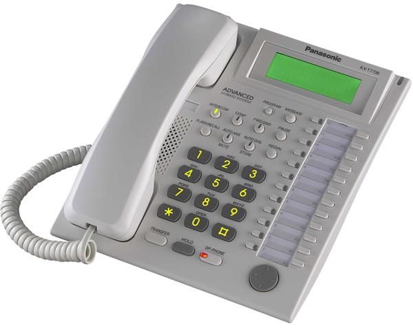Panasonic KX-T7736-W Digital Phone, Keypad Dialer Type, Base Dialer Location, 24 Programmable Buttons Qty, 3-step -off / low / high Ringer Control, LCD display - monochrome, Base Display Location, 3 Line Qty, Backlit Features, Conference Call Capability, Intercom, Speakerphone, Caller ID, Voice Mail Capability, Call Waiting, Call Forwarding, Call Transfer, Call Hold, Volume Control, Designed to work with the KX-TA624 Advanced Hybrid Telephone System, White Color (KXT7736W KX T7736 W KX-T7736-W)