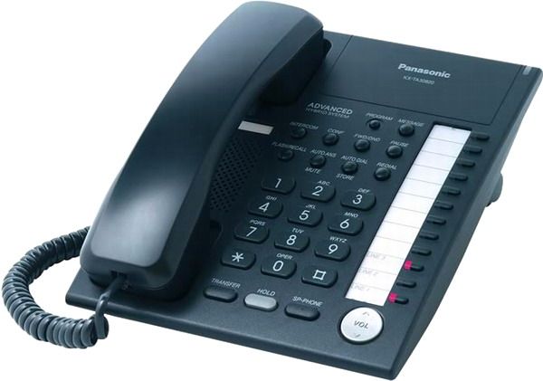 Panasonic KX-TA30820B Corded Phone, Speakerphone, 12-Button Telephone for KX-TA308 Advanced Hybrid System, Intercom, Conference, Mute, Auto Dial, Redial, Black (KX-TA30820-B KX-TA30820B KXTA30820-B KXTA30820B KX-TA30820 KXTA30820)