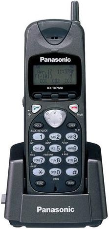 Panasonic KX-TD7680 Multi-Cell Wireless Phone With 3 Line LCD Display, 2.4GHz (KXTD7680 KX-TD-7680 KX TD7680 KXTD-7680)
