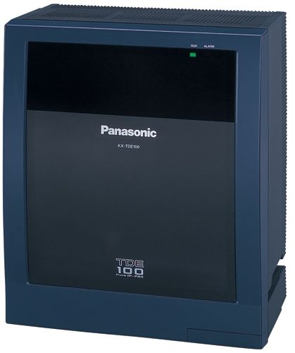 Panasonic KX-TDE100 Converged IP-PBX System with up to 128 Extensions and 128 COs, Up to 16 Maximum Cell Stations (Antennas), Up to 8 Maximum Doorphones, Up to 8 Maximum Door Opener Contacts, Up to 8 Maximum Voice Message (OGM) Channels (KXTDE100 KX TDE100 KXTDE-100)