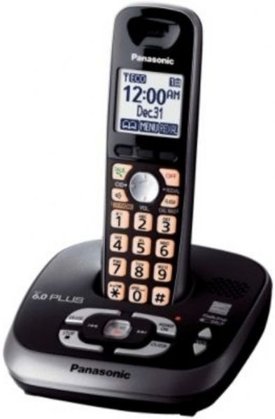 Panasonic KX-TG4031B Expandable Digital Cordless Phone with Answering System with 1 handset, 60 Channels, 1 - up to 6 Multi Handset Capability, 30-Station Call Block, 1.9 GHz Frequency, DECT 6.0 System , 13 Hours Talk Battery Life , 11 days Standby Battery Life, 7 hours Charge Time, White LCD Backlit Color, 1.8-inch Handset Full Dot Monochrome LCD, 4-Step Talk Volume, 6-step Handset Speakerphone Volume (KX-TG4031B KX TG4031B KXTG4031B) 