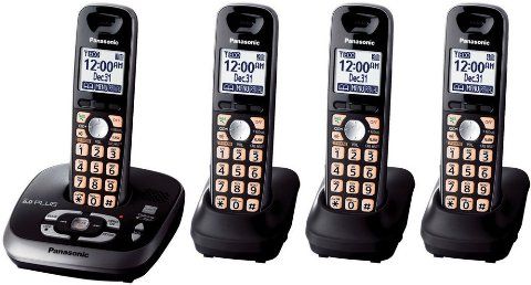 Panasonic KX-TG4034B Digital Cordless Phone Answering/Handset Bundle, 60 Channels, 4 - up to 6 Capability Multi Handset, 1 Number of Phone Lines, 30-Station Call Block, 1.9 GHz Frequency, DECT 6.0 System, 13 Hours Battery Life - Talk, 11 days Battery Life - Standby, 7 hours Charge Time, 1.8-inch Full Dot Monochrome LCD - Handset, 4-Step Talk Volume, 6-step Speakerphone Volume - Handset (KX-TG4034B KX TG4034B KXTG4034B)