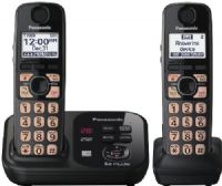Panasonic KX-TG4732B Expandable Digital Cordless Answering System with 2 Handsets, Black, DECT 6.0 System, 1.9 GHz Frequency, 1.8-inch Full Dot Mono 103 x 65 pixels, 60 Channels, HAll-Digital Answering System, Message Counter on Base, Tone Equalizer, Call Block, Silent Mode, Ringer ID, Up to 4-Way Conference Capability, UPC 885170055049 (KXTG4732B KX TG4732B KXT-G4732B KXTG-4732B) 