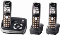 Panasonic KX-TG6533B Cordless phone, DECT 6.0 Plus Cordless Phone Standard, 1.9GHz - DECT Cordless Frequency, 6 Max Handsets Supported, Phonebook transfer Multi-Handset Configuration, 60-channel Auto Scanning, Keypad Dialer Type, Handset Dialer Location, Pulse, tone Dialing Modes, 4-way Conference Call Capability, 10 Ring Tones, Visual ringer light Indicators, LCD display - monochrome, 2 Additional Handsets Qty (KX-TG6533B KX TG6533B KXTG6533B) 
