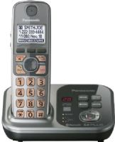 Panasonic KX-TG7731S Link-to-Cell Bluetooth Cellular Convergence Solution with 1 Handset, Silver, Large 1.8" White Backlit Handset Display, Link up to 2 Cell Phones, Bluetooth Headset Capability, Phonebook Copy from Cellular Phone via Bluetooth, DECT 6.0 Plus Technology, Bright LED Light-Up Indicator, UPC 885170058606 (KXTG7731S KX TG7731S KXT-G7731S KXTG-7731S) 