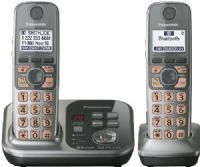 Panasonic KX-TG7732S Link-to-Cell Bluetooth Cellular Convergence Solution with 2 Handset, Silver, Large 1.8" White Backlit Handset Display, Link up to 2 Cell Phones, Bluetooth Headset Capability, Phonebook Copy from Cellular Phone via Bluetooth, DECT 6.0 Plus Technology, Bright LED Light-Up Indicator, UPC 885170058613 (KXTG7732S KX TG7732S KXT-G7732S KXTG-7732S) 