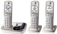 Panasonic KX-TGD223N Expandable Digital Phone with Answering Machine and 2 Cordless Handsets, Champagne Gold, Frequency Range 1.92 GHz - 1.93 GHz, 60 Channels, DECT6.0 System, Hear who's calling with advanced Talking Caller ID, Quickly see who's calling with 1.6" white backlit display, UPC 885170180413 (KXTGD223N KX TGD223N KXT-GD223N KXTGD-223N) 