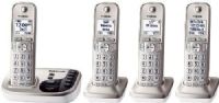 Panasonic KX-TGD224N Expandable Digital Phone with Answering Machine and 4 Cordless Handsets, Champagne Gold, Frequency Range 1.92 GHz - 1.93 GHz, 60 Channels, DECT6.0 System, Hear who's calling with advanced Talking Caller ID, Quickly see who's calling with 1.6" white backlit display, UPC 885170180420 (KXTGD224N KX TGD224N KXT-GD224N KXTGD-224N) 