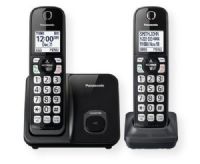 Panasonic Consumer Phones KX-TGD512B Expandable Cordless Phone with Call Block with 2 Handsets; Black; Permanently block up to 150 robocallers, telemarketers and other unwanted caller numbers; Easily dial and manage phone functions with enlarged, amber backlit keypads and large 1.6-in. white backlit handset LCDs; UPC 885170301689 (KXTGD512B KX TGD 512B KX-TGD-512B KXTGD512B-PANASONIC KX-TGD512B-PHONES HANDSET-KX-TGD512B) 