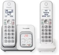Panasonic Consumer Phones KX-TGD532W Expandable Cordless Phone with Call Block and Answering Machine with 2 Handsets; Silver; Two Handset cordless telephone with answering machine; UPC 885170301740 (KXTGD532W KX TGD532W KX-TGD-532WTGE-274S KXTGD532W-PANASONIC KX-TGD532W-PHONES 2-HANDSET-KX-TGD532W) 