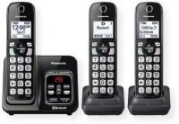 Panasonic Consumer Phones KX-TGD563M Link2Cell Bluetooth Cordless Phone with Voice Assist and Answering Machine includes 3 Handsets; Black; Three Handset cordless telephone with answering machine; Link up to two smartphones via Bluetooth to make and receive Cell/smartphone calls anywhere in the house with link2cell handsets, no landline required; UPC 885170270961 (KXTGD563M KX TGD563M KX-TGD563M KXTGD563M-PANASONIC KX-TGD563M-PHONES HANDSET-KX-TGD563M)  