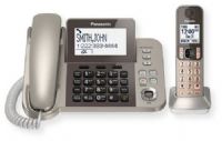 Panasonic Consumer Phones KX-TGF350N Multi Handset Phone System; Silver; Easy-to-use base unit features three one-touch dial buttons and battery backup; Block up to 250 numbers with one-touch Call Block on base unit and handsets; UPC 885170234208 (KXTGF350N KX TGF 350N KX-TGF-350N KXTGF350N-PANASONIC KX-TGF350N-PHONES HANDSET-KX-TGF350N) 