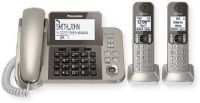 Panasonic Consumer Phones KX-TGF352N Corded/Cordless Phone and Answering Machine with 2 Cordless Handsets; Silver; Easy-to-use base unit features three one-touch dial buttons and battery backup; UPC 885170234215 (KXTGF352N KX TGF 352N KX-TGF-352N KXTGF352N-PANASONIC KX-TGF352N-PHONES 2-HANDSET-KX-TGF352N) 