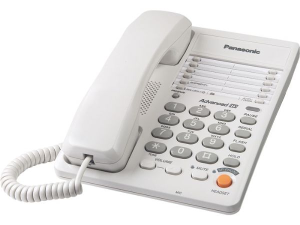 Panasonic KX-TS105W Corded Phone, Integrated Telephone System, Number of Phone Lines 1, White (KXTS105W KX TS105W KX-TS105-W KX-TS105 KXTS105WH KX TS105WH KX-TS105-WH KXTS105WHITE KX TS105WHITE KX-TS105-WHITE)