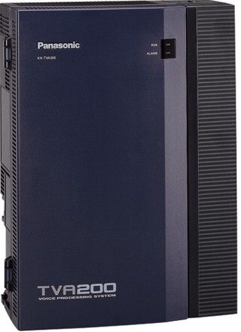 Panasonic KX-TVA200 Refurbished Voice Processing System, Up to 24 ports, Up to 1000 hours Voice Storage, Voice Mail System Capability, Line Capacity 4 ports built in, expandable to 24 ports, Automated Attendant Service, Call Screening, Live Call Screening, Remote Live Call Screening (DPITS only), Callback Number Entry (KXTVA200 KX TVA200 KXT-VA200 KXTVA-200 KXTVA200-R)